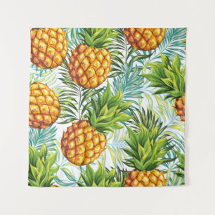 Tenture Ananas. Motif sans couture. Patte florale vintage
