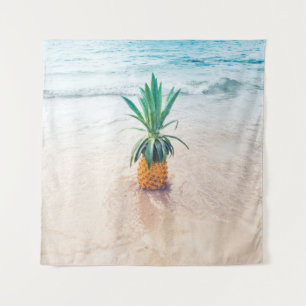Tenture Ananas sur la plage le matin