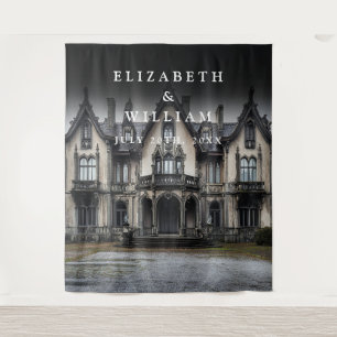 Tenture Ancien manoir gothique Photo Booth Prop fond