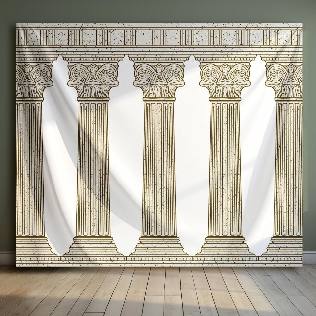Tenture Ancient History Party Photo Backdrop with columns (Créateur téléchargé)