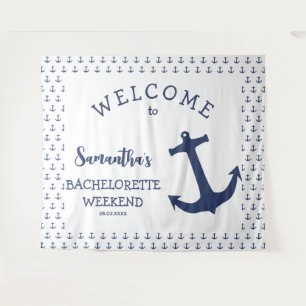 Tenture Ancre nautique Plage Bachelorette Party Contexte