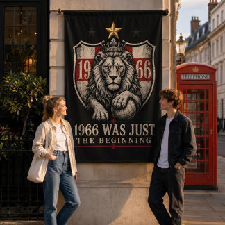 Tenture Angleterre 1966 Lion Football