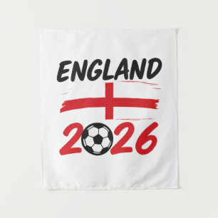 Tenture Angleterre 2026 Conception de fan de football, cro