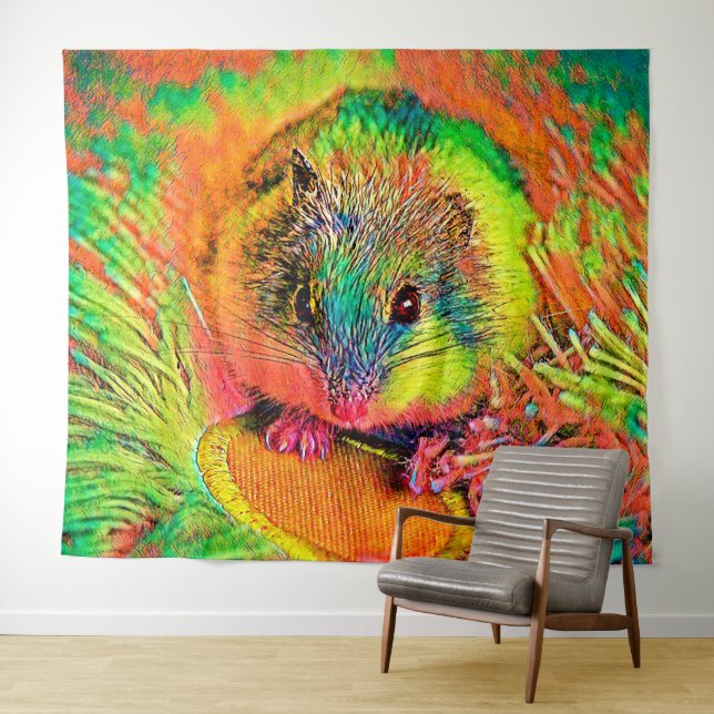 Tenture AnimalColor_Hamster_002 (En situation (horizontale))