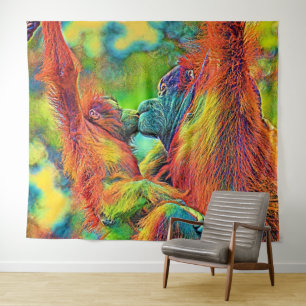 Tenture AnimalColor_OrangUtan_013