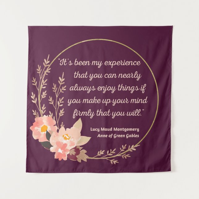 Tenture Anne Of Green Gables Citation I - Style mignon (Devant)
