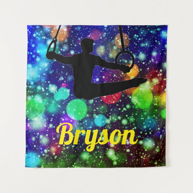 Tenture Anneaux de gymnastique garçons (Devant)