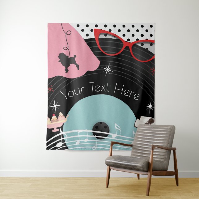 Tenture Années 1950 Tenue Rétro Vintage Fête (En situation)