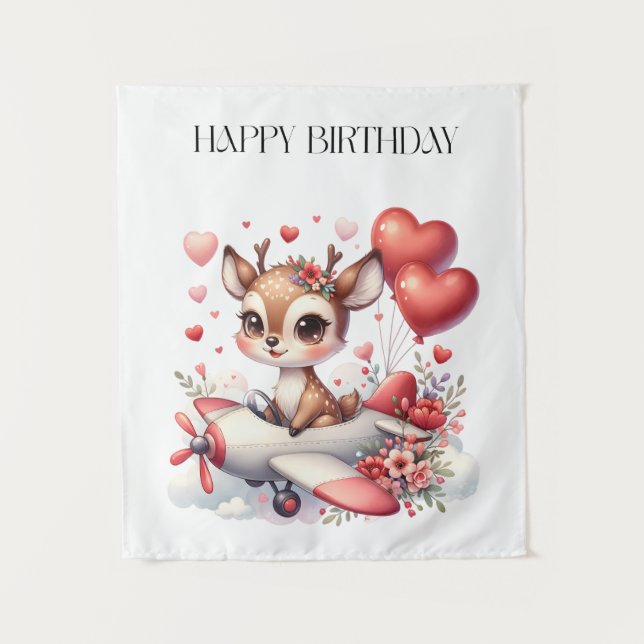 Tenture Anniversaire de Deer Pilot (Devant)