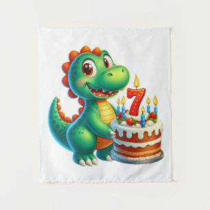Tenture Anniversaire de Dino 7 ans