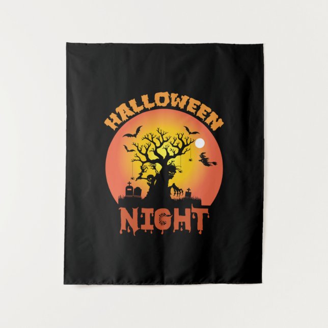 Tenture Anniversaire de la Nuit d'Halloween (Devant)