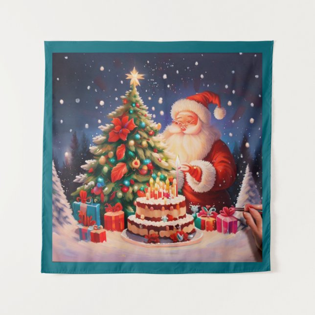 Tenture Anniversaire de Noël 10 (Devant)