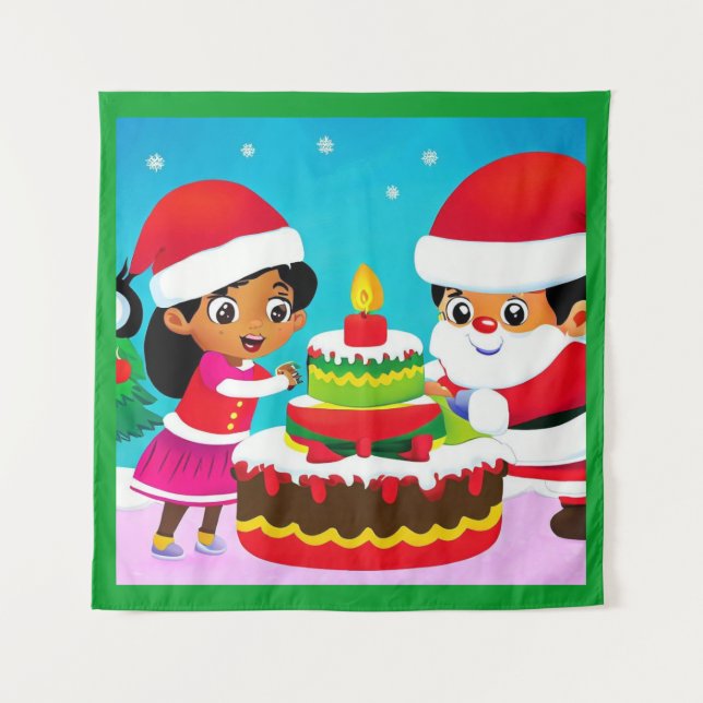 Tenture Anniversaire de Noël 3 (Devant)