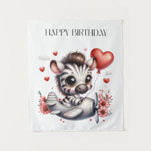 Tenture Anniversaire de Zebra Pilot