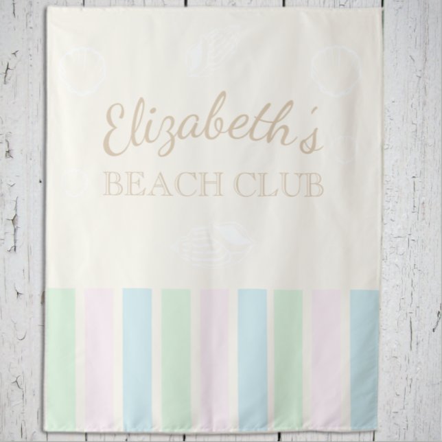 Tenture Anniversaire du Beach Club (Créateur téléchargé)