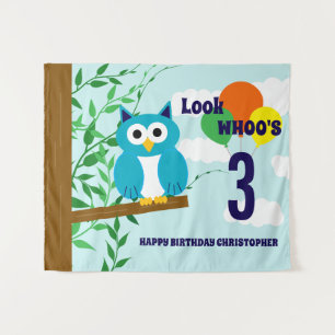 Tenture Anniversaire du hibou