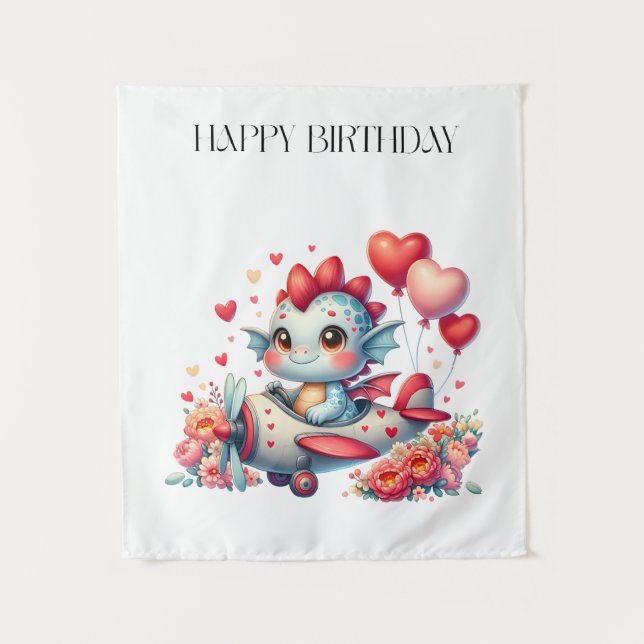 Tenture Anniversaire du pilote de dragon (Devant)