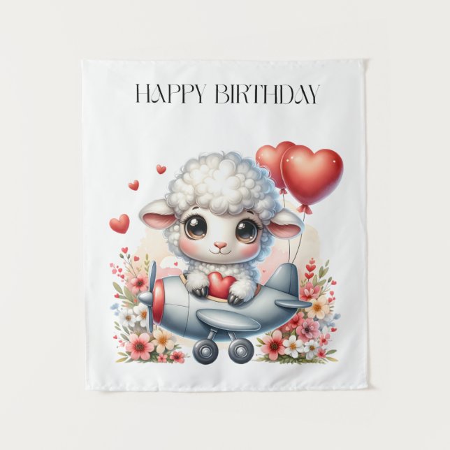 Tenture Anniversaire du Pilote Mouton (Devant)