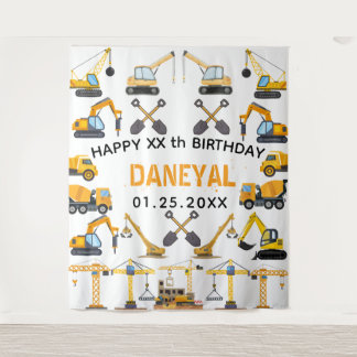 Tenture Anniversaire Simple de Construction pour Enfants M