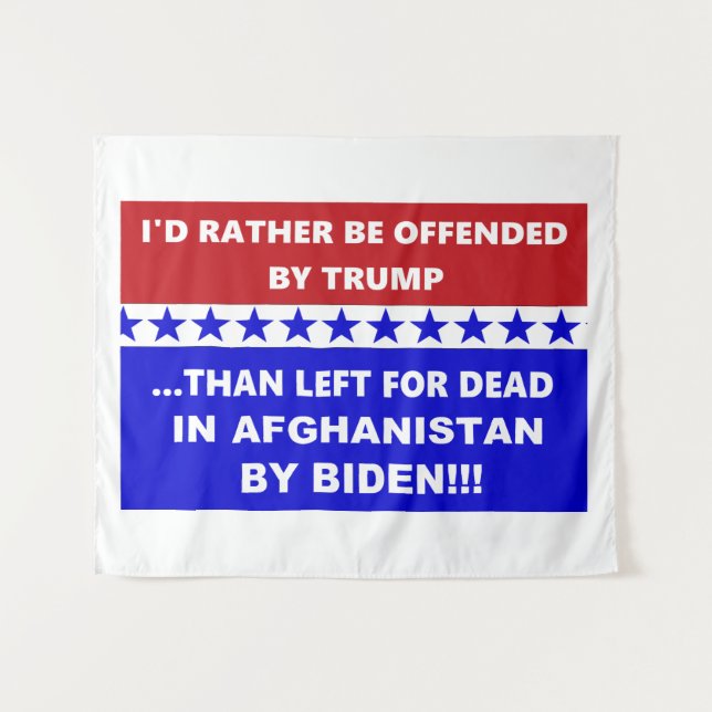 Tenture Anti Biden Afghanistan Left For Dead (Devant (Horizontal))