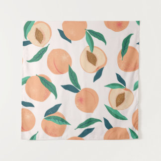 Tenture Appricot de Pêche : Motif Tropical Sans Seamless.