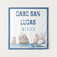 Aquarelle Cabo San Lucas Mexique Arc Vintage
