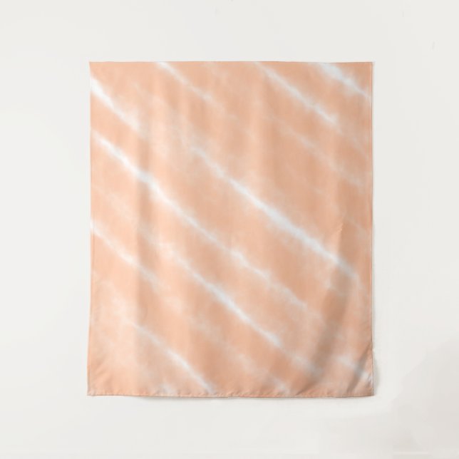 Tenture Aquarelle couleur Fuzz Peach Motif Abstrait (Devant)