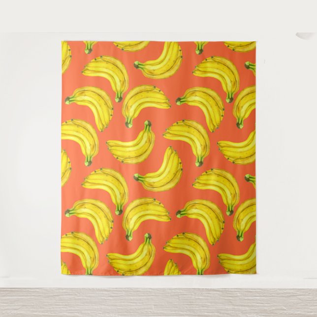 Tenture Aquarelle de bananes (Devant)