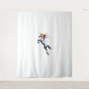 Tenture Aquarelle de couleur arc-en-ciel Abstraite d'une l