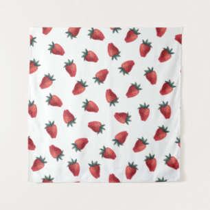 Tenture Aquarelle de fraises : Jouer Motif sans couture