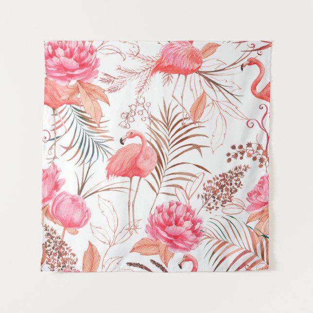 Tenture Aquarelle dessinée à la main sans couture motif av (Devant)