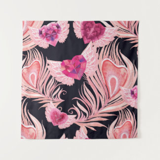 Tenture Aquarelle douce et transparente Motif de Valentine