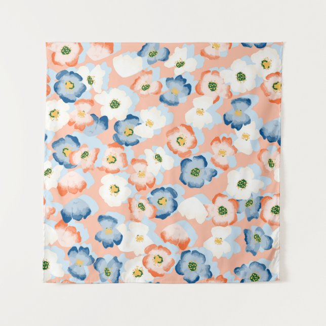 Tenture Aquarelle Fleurs minuscules : Motif Vintage (Devant)