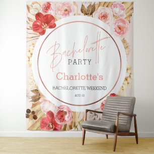 Tenture Aquarelle Florale Bachelorette