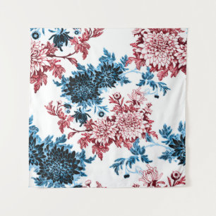Tenture Aquarelle florale sans couture motif sur fond blan