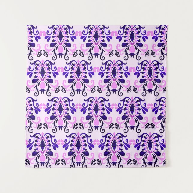Tenture Aquarelle Ikat : Tribal Ethnic Seamless (Devant)