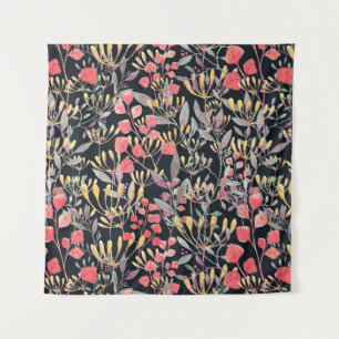 Tenture aquarelle illustration fleurs motifs sans soudure 