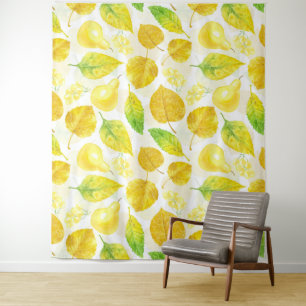 Tenture Aquarelle motif d'automne