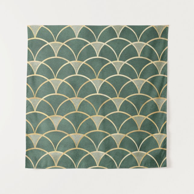Tenture Aquarelle orientale motif transparente te (Devant)