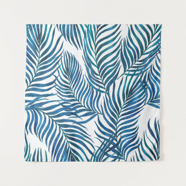 Tenture Aquarelle peinture sans faille motif avec tropical (Devant)