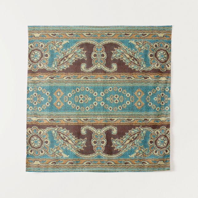 Tenture Arabesque Fabric Paisley Oriental Design (Devant)