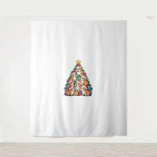 Tenture Arbre de Noël Bulldog anglais