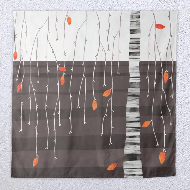 Tenture Arbre d'hiver monochrome (Créateur téléchargé)