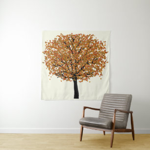 Tenture Arbre doré