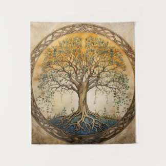 Tenture Arbre doré de la vie