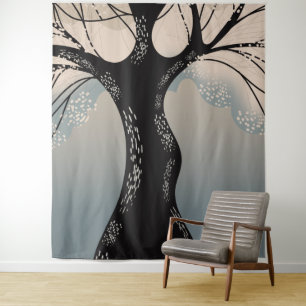 Tenture Arbre en fleurs japonais
