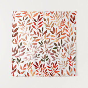 Tenture Arbres rétro, aquarelle motif sans couture.