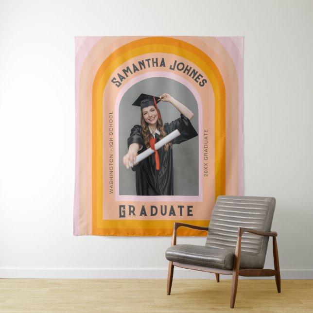 Tenture Arc Arc en arc-en-ciel rétrograde (En situation)