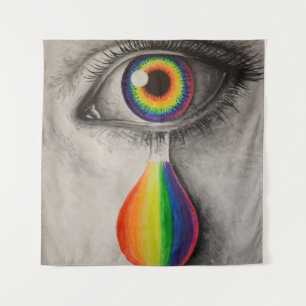 Tenture Arc-en-ciel affiche toile
