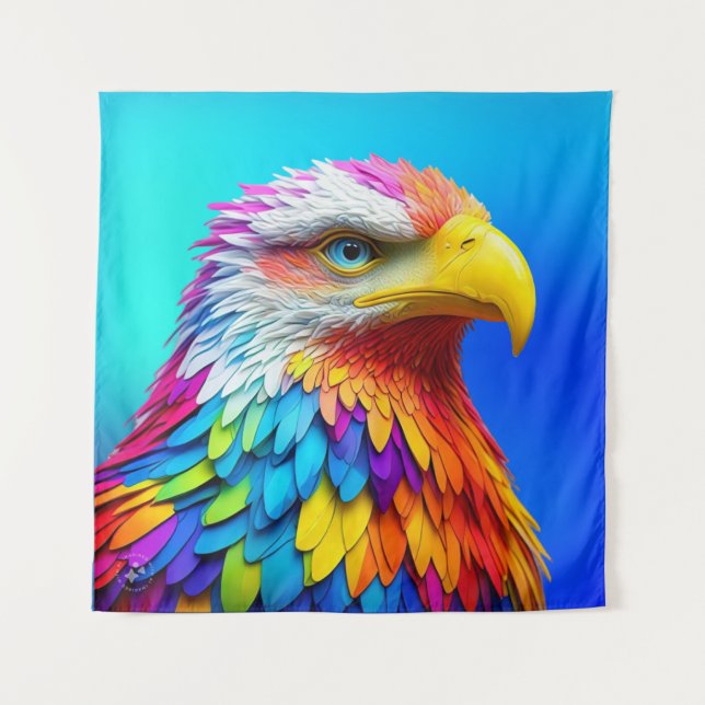 Tenture Arc-en-ciel Aigle-65456 (Devant)